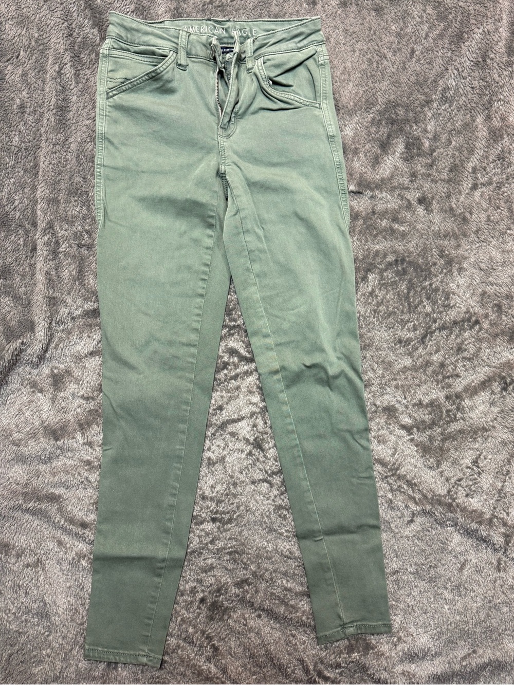 American Eagle Outfitters Olive Green Skinny Jeans